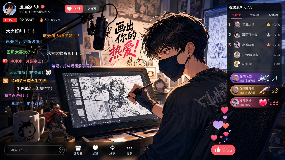 禁漫天堂网-17.c在线 - 漫画家直播创作全过程视频回放